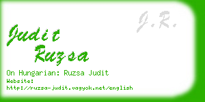 judit ruzsa business card